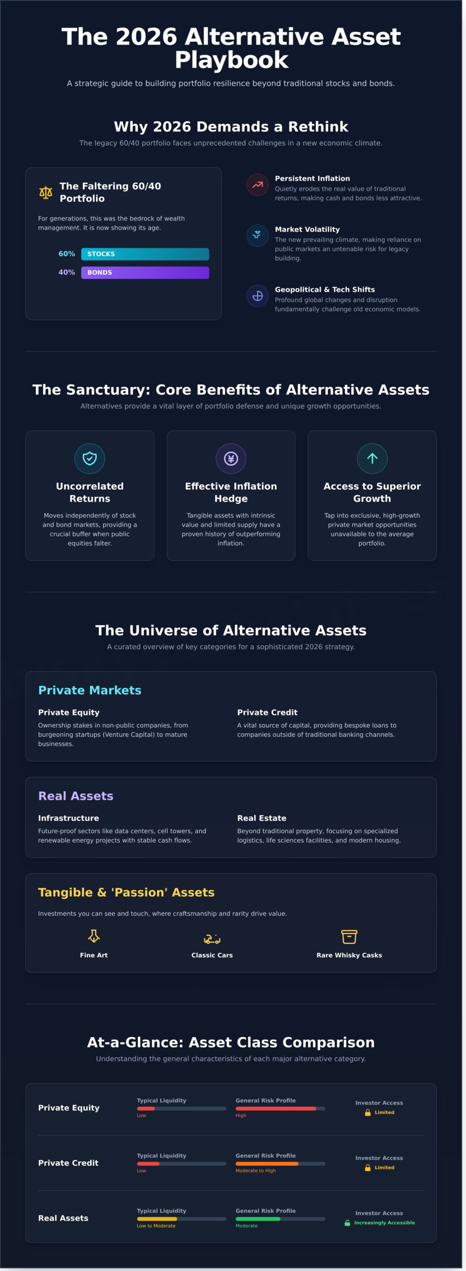 Alternative Asset Investment: A Strategic Outlook for Your 2026 Portfolio - Infographic