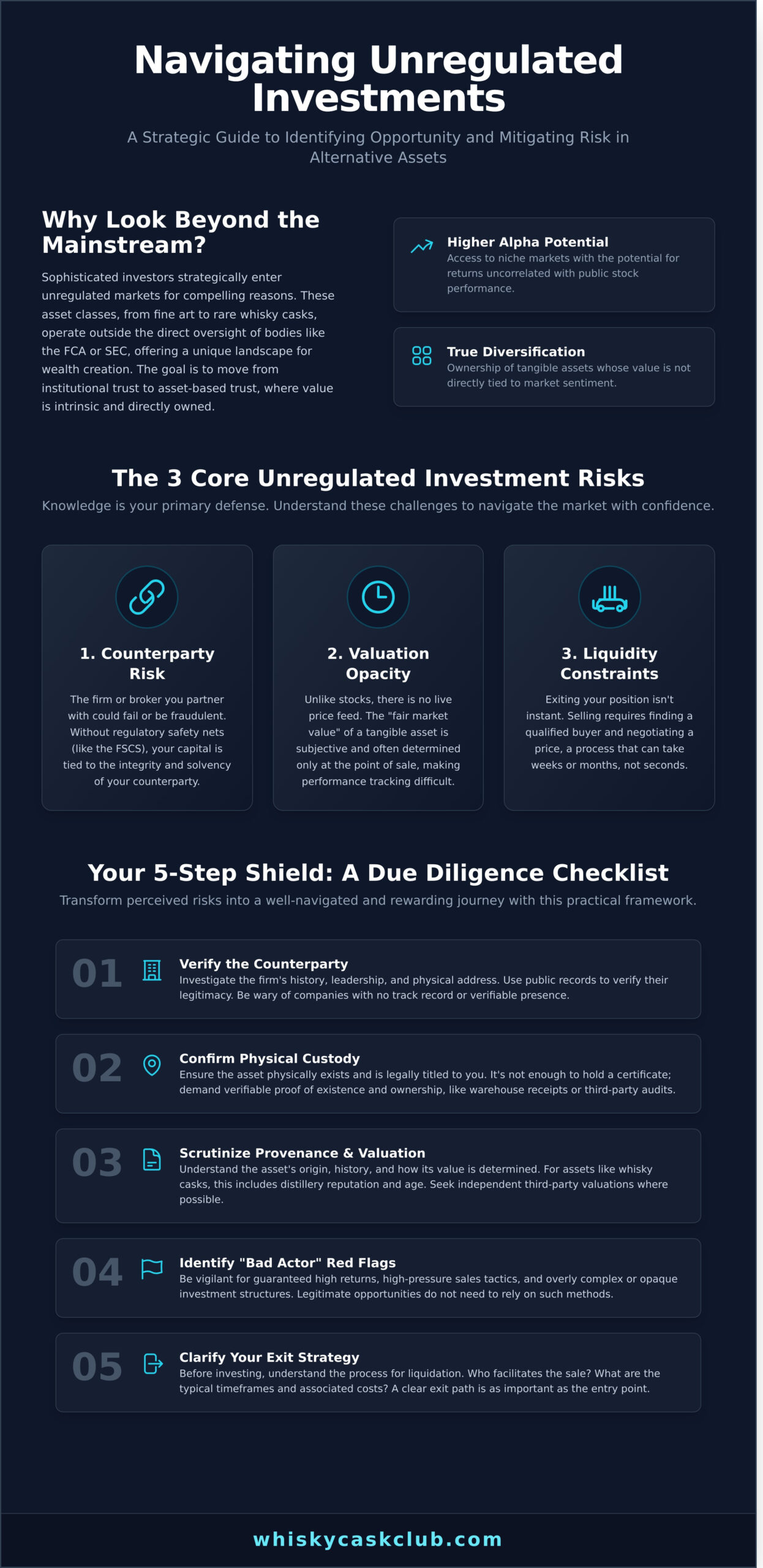 Navigating Unregulated Investment Risks: A Guide for the Discerning Investor - Infographic